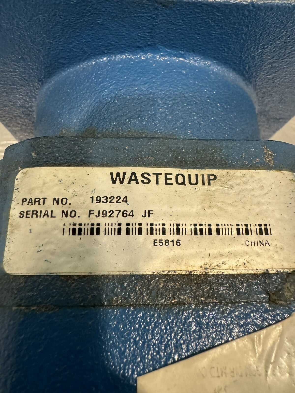 Wastequip 193224 Hydraulic Pump Direct Mount Wet Spline Pump NEW! FREE SHIPPING!