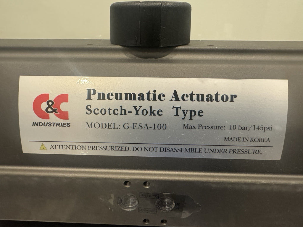 C&C G-ESA-100 Pneumatic Actuator Scotch-Yoke Type NEW! FREE SHIPPING!