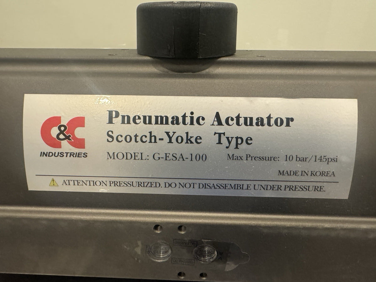 C&C G-ESA-100 Pneumatic Actuator Scotch-Yoke Type NEW! FREE SHIPPING!