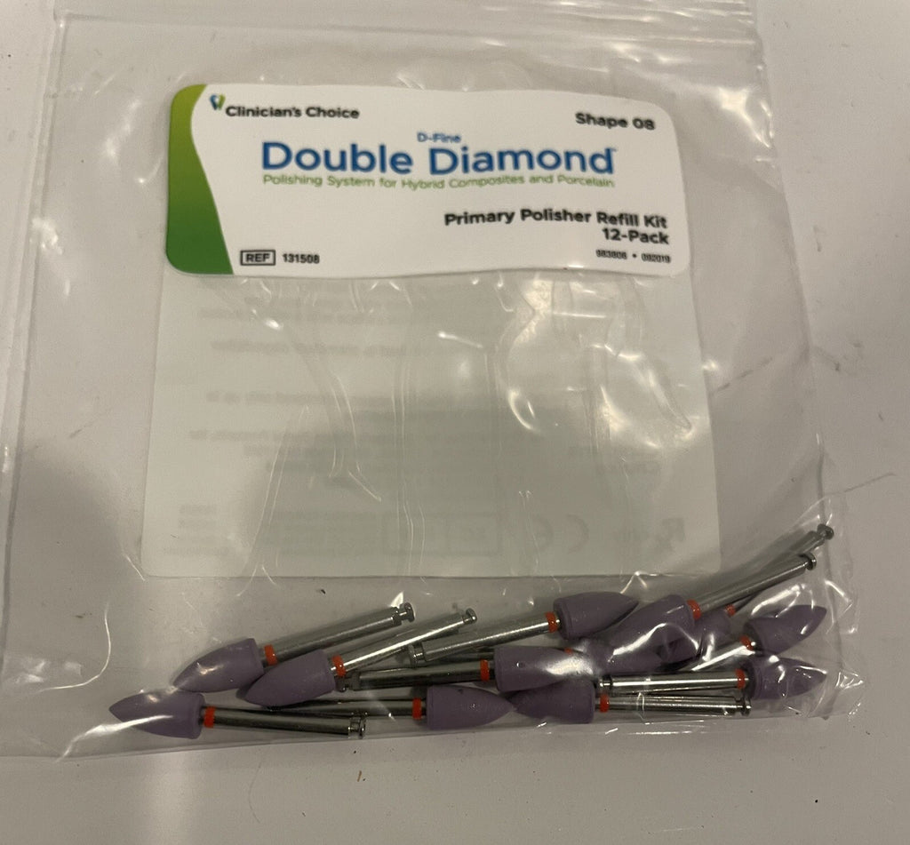 Clinicians Choice 131508 D Fine Double Diamond Primary Polisher 12PACK NEW!