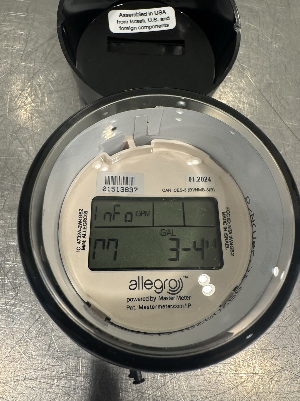 Master Meter Allegro 2I Meter MM BLMJ 3/4” USG Mobile NEW! FREE SHIPPING!