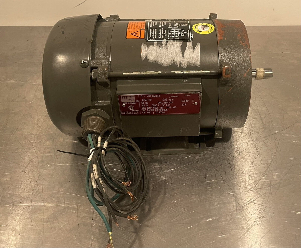 Weg B56CEX Motor 0.50HP 1755 RPM NEW! FREE SHIPPING!