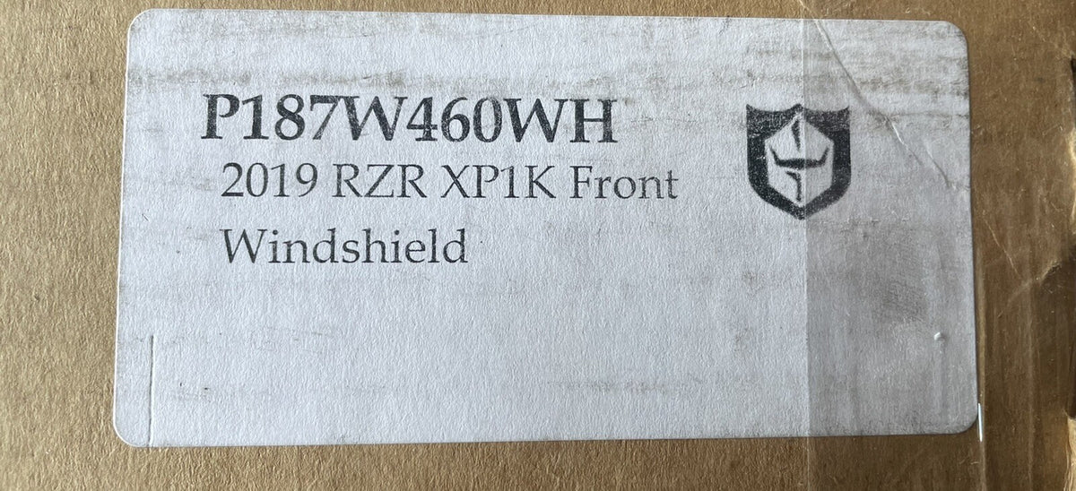 Pro Armor P187W460WH Front Windshield White Polaris RZR XP 1000 / Turbo S 2019+
