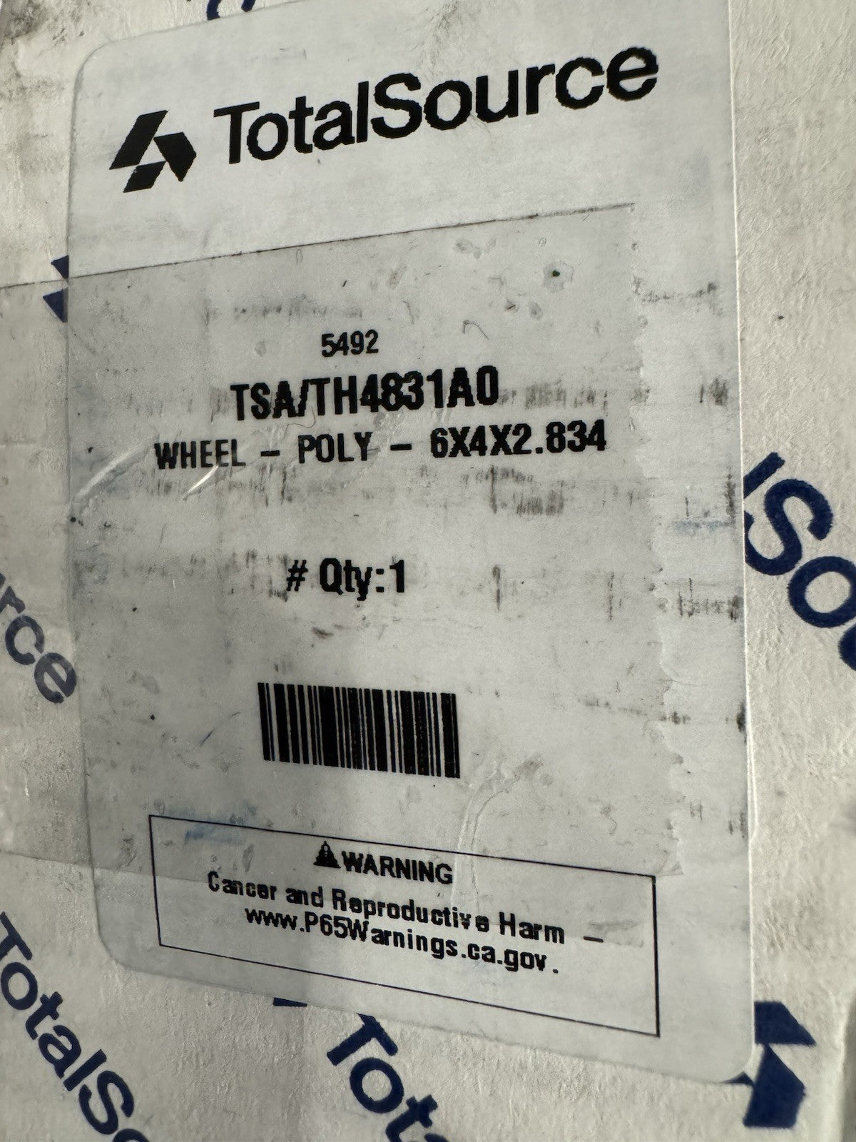 Thombert 4831A0 Forklift Wheel Polyurethane Total Source TH4831A0 NEW IN BOX!