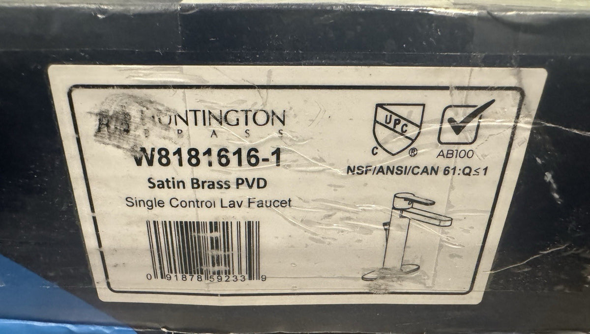 Huntington W8181616-1 Tazio Brass Bathroom Faucet Single Hole NEW! FREE SHIPPING