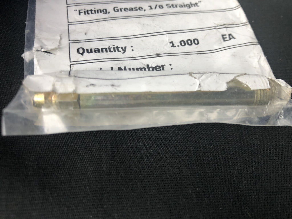 Alstom 34232-020-00 Grease Fitting Straight 1/8” NEW! FREE SHIPPING