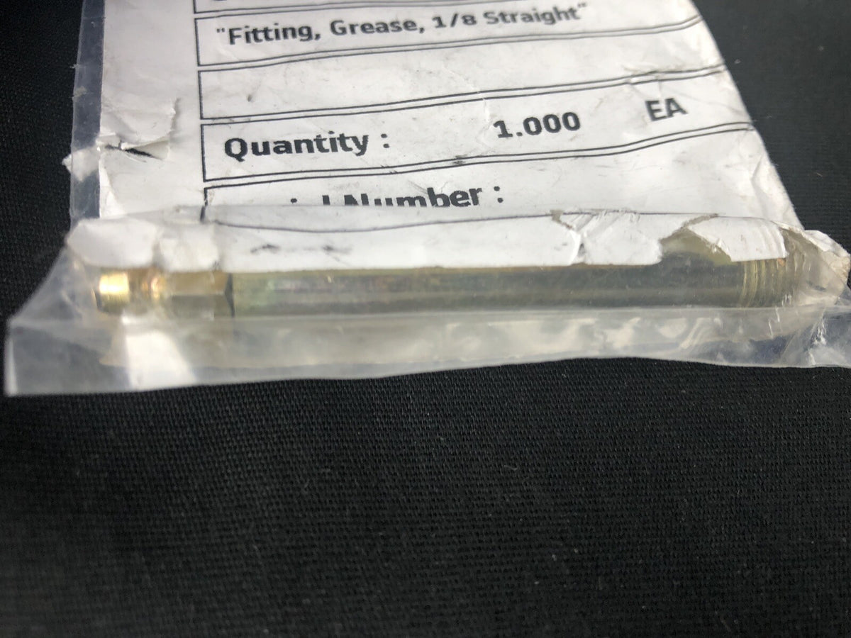 Alstom 34232-020-00 Grease Fitting Straight 1/8” NEW! FREE SHIPPING