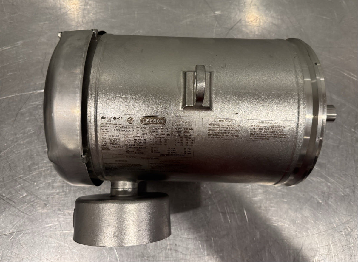 Leeson 132648.00 Motor 5HP 230/460V 3520/2910 RPM NEW! FREE SHIPPING!