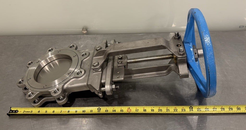 FNW 2020TU 6" Slide Gate Knife Valve CF8M Body 316 Gate RTFE Seat PTFE Packing