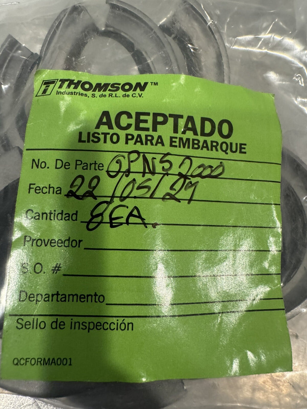 Thomson OPNS2000 Seal ASSY 2” Open Style NEW! FREE SHIPPING!