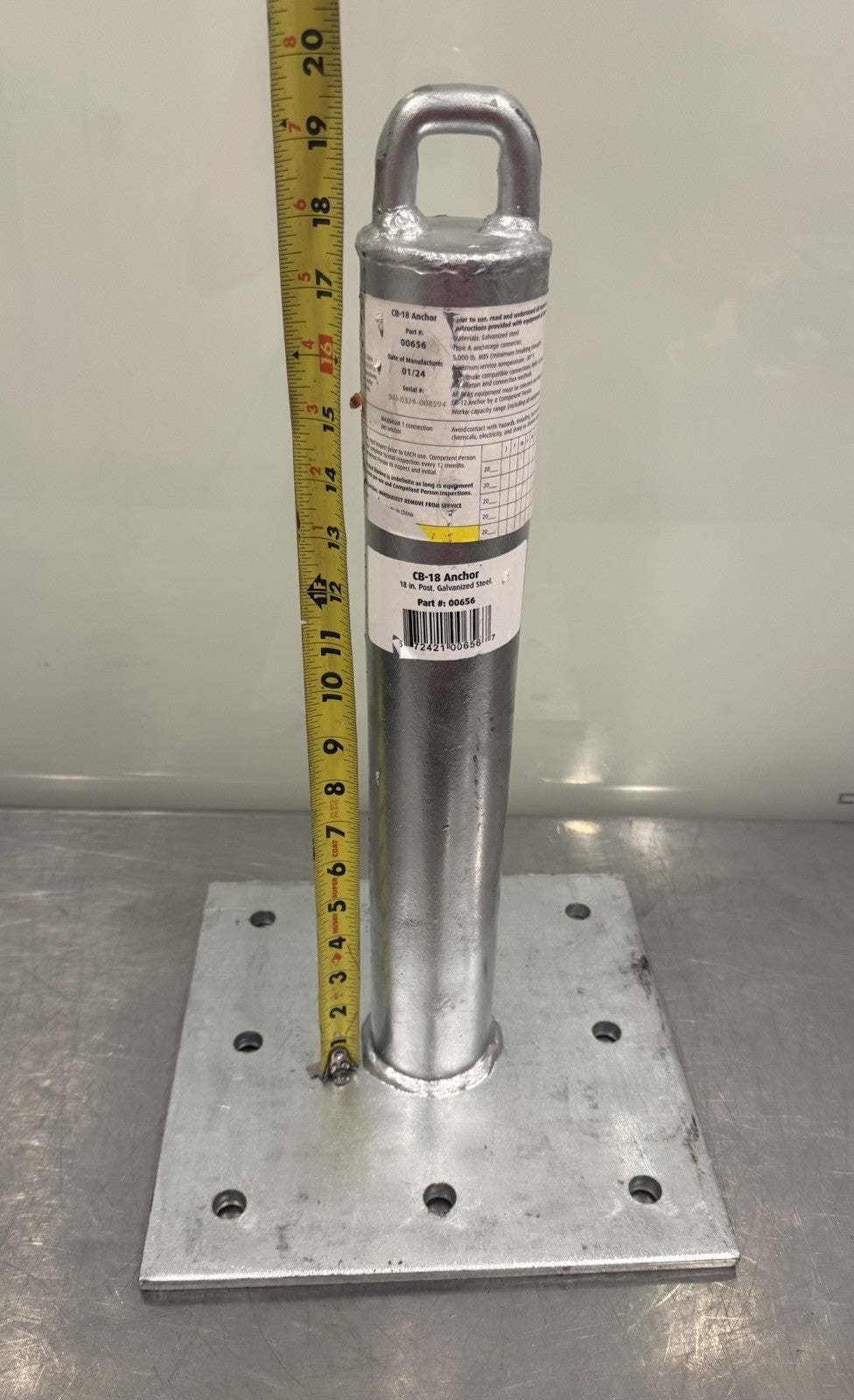 Guardian 00656 Anchor Post CB-18 Galvanized 18” NEW! FREE SHIPPING!
