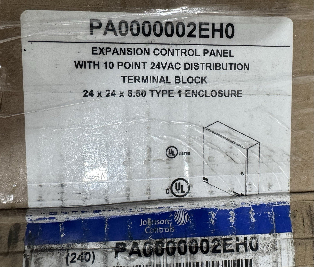 Johnson Controls PA0000002EH0 Power Supply Panel Enclosure NEW IN BOX! DAMAGED!