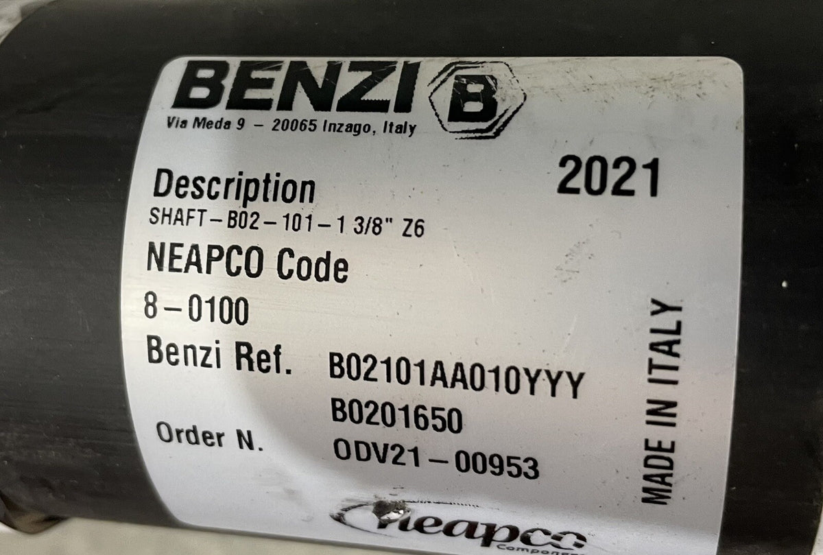 Benzi SHAFT-B02-101-1-3/8" Z6 Neapco 8-0100 Driveshaft NEW! FREE SHIPPING!