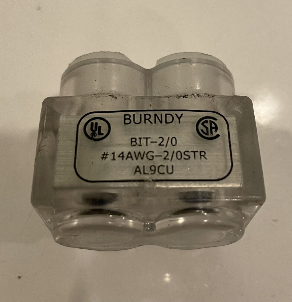 Burndy BIT-2/0 AL9CU Insulated Multi Tap Connector #14AWG-2/0STR NEW! SHIPS FREE