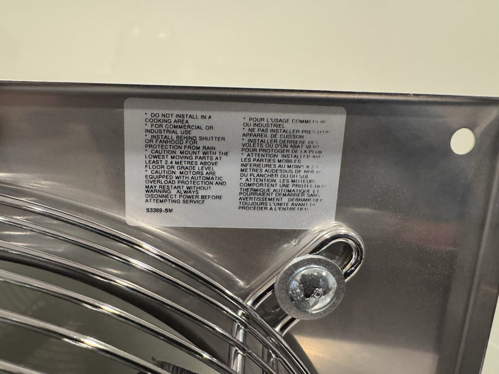 Esapco CF1740 Canarm Tube Fan 12” Stainless TF12 S.S. NEW IN BOX! FREE SHIPPING!