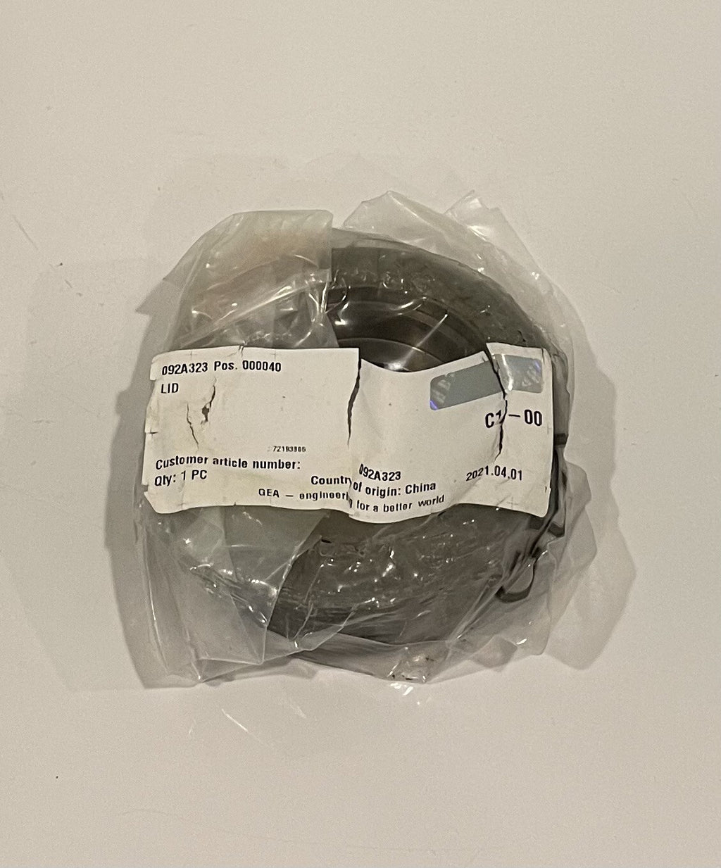 GEA 092A323 Threaded Lid 4” NEW! FREE SHIPPING!