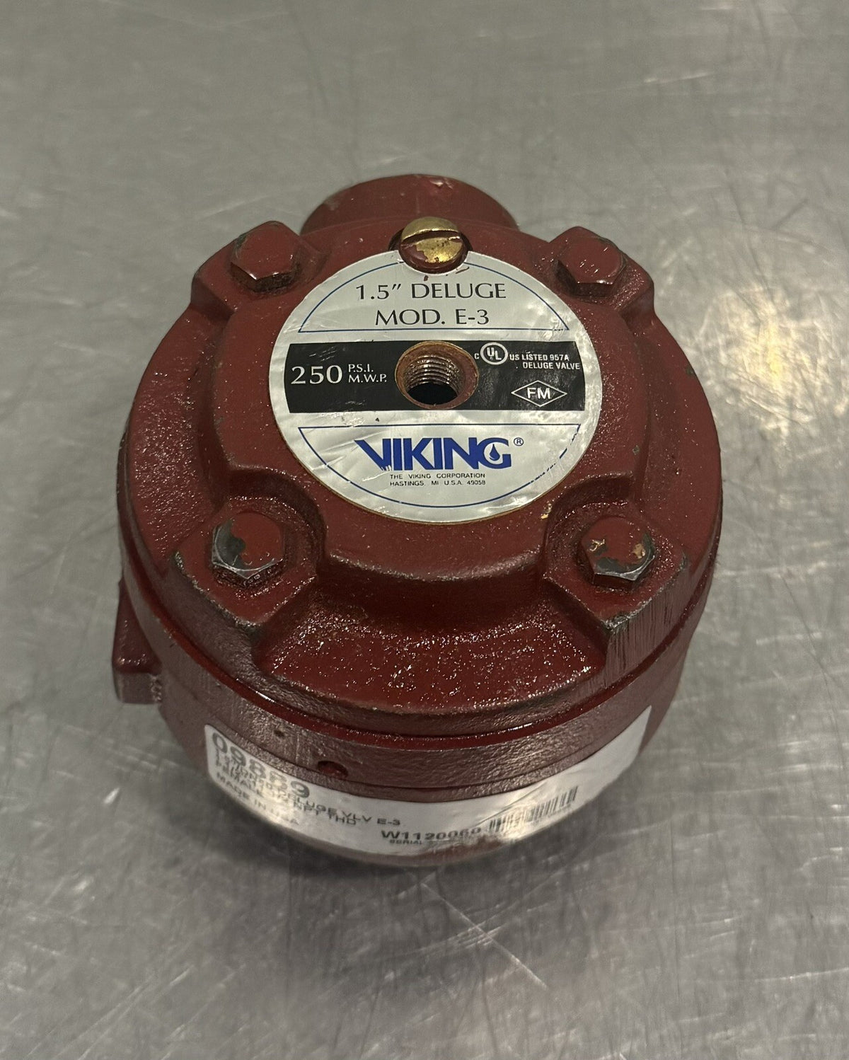Viking 09889 1.5” E40 Deluge Valve Model E-3 NEW! FREE SHIPPING!