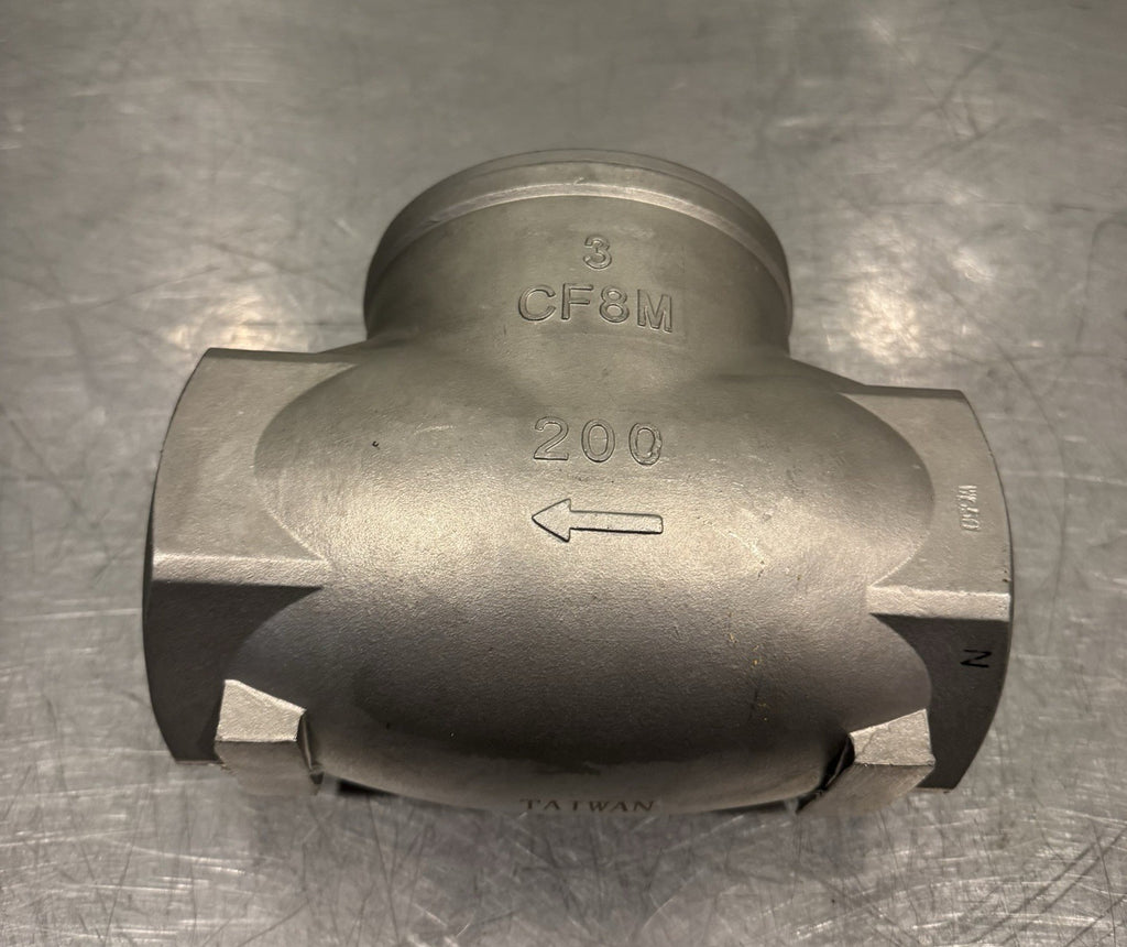 OVC SS200CK 3” Cast Stainless Steel Swing Check Valve Threaded NEW! SHIPS FREE!