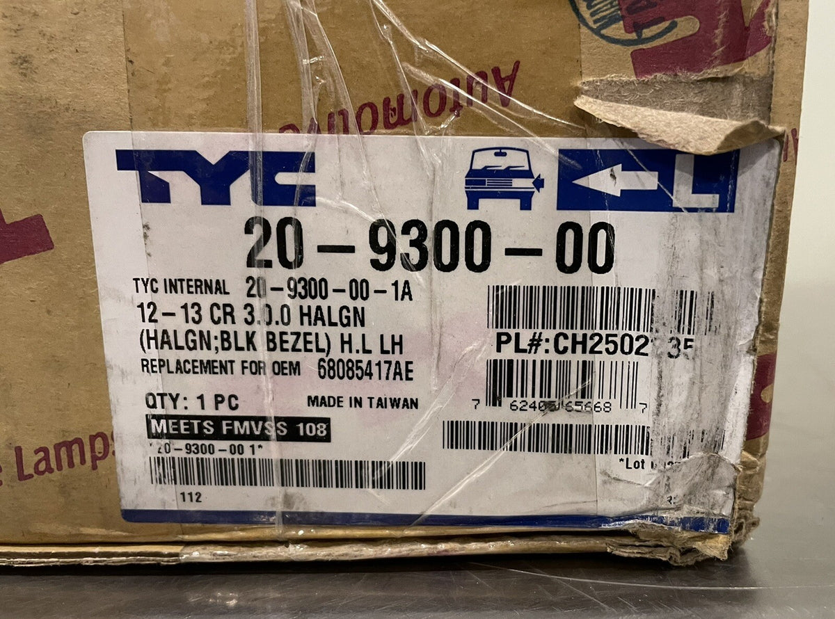 TYC 20-9300-00 Headlight For Chrysler 300 Left Driver LH NEW IN BOX!