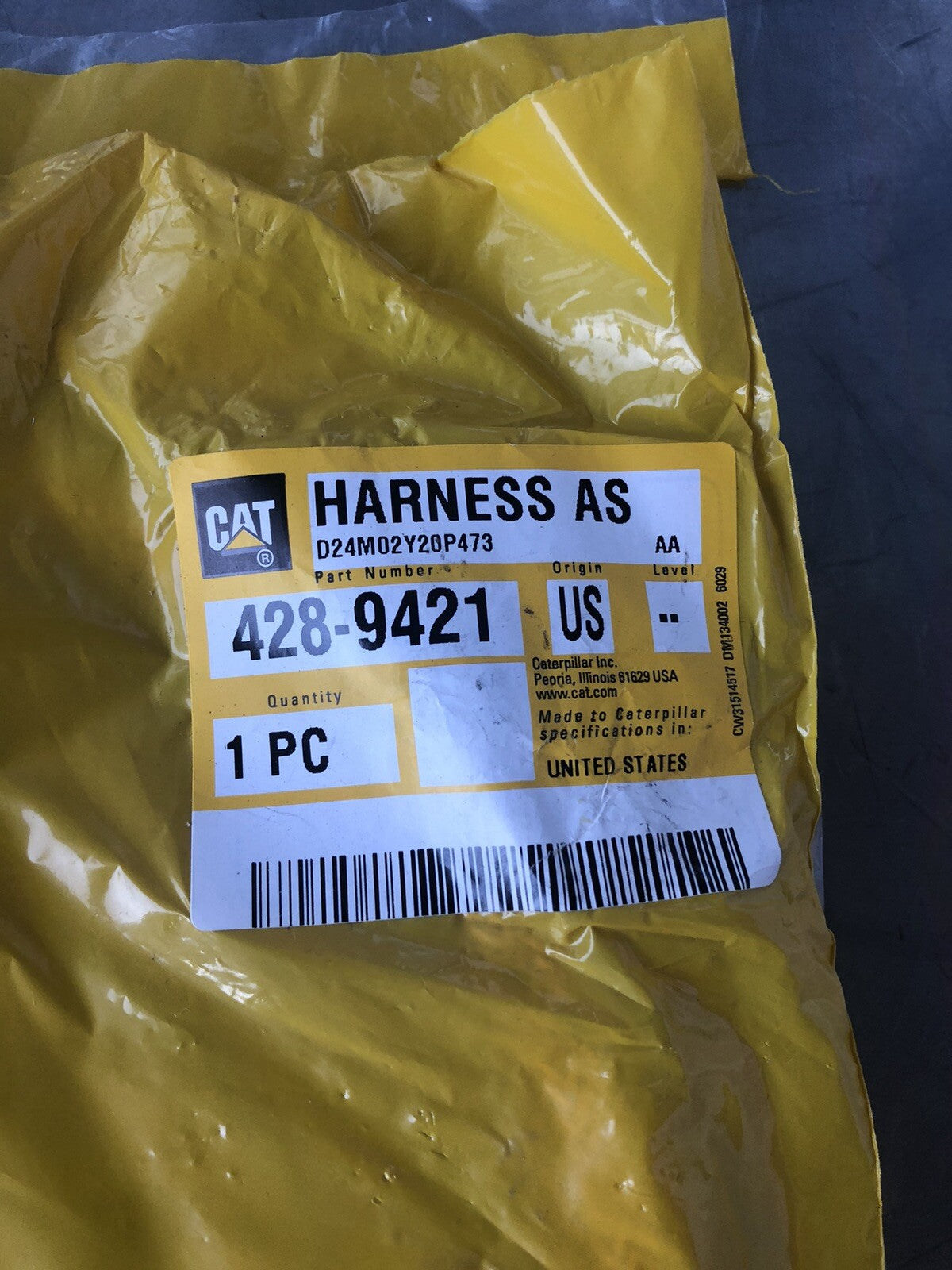 Caterpillar 428-9421 Genuine CAT Harness BRAND NEW! FREE SHIPPING!!