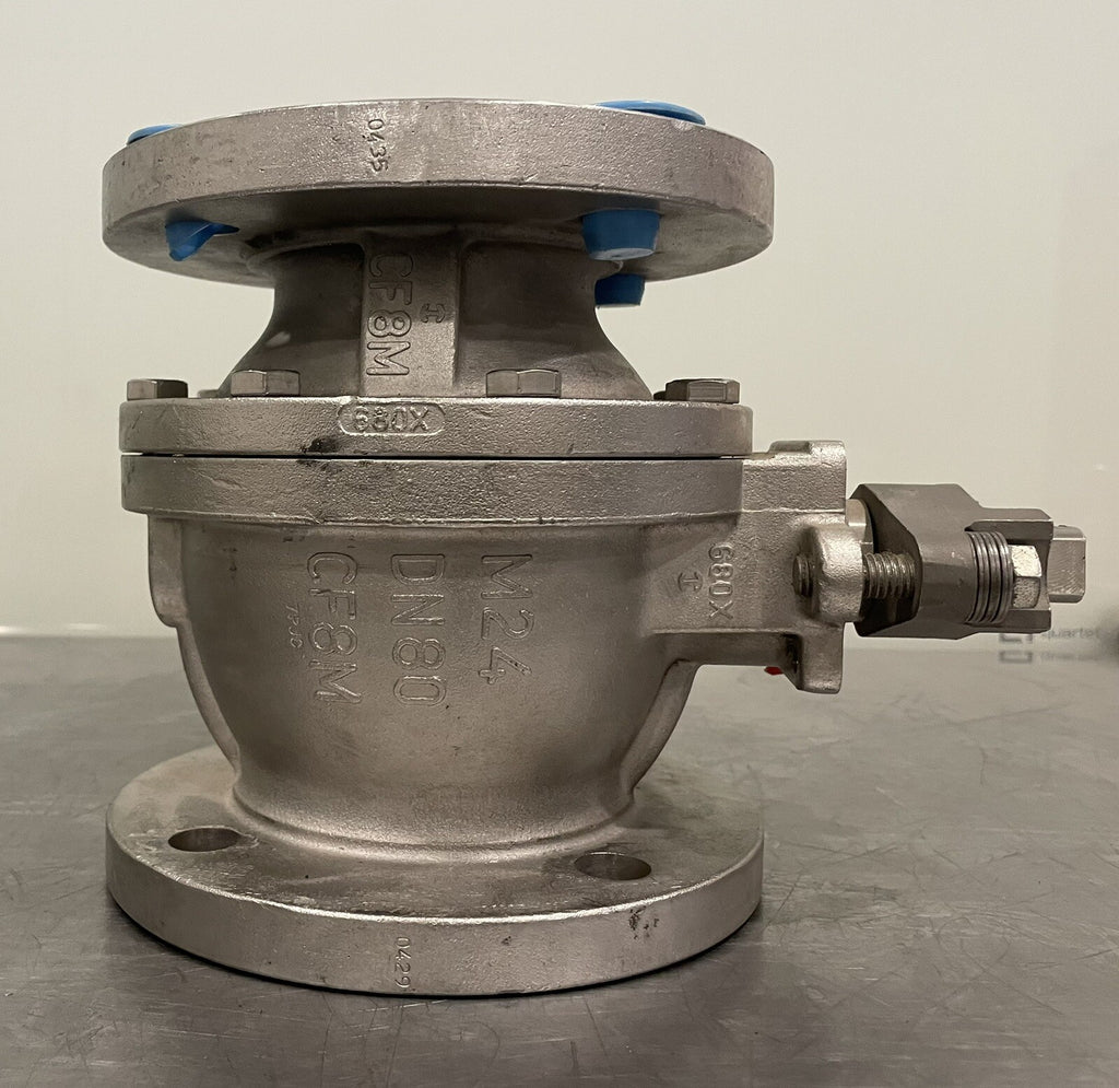 Flowserve 9566RT150 CF8M Body 316 Trim RTFE Seat 3” R4 Ball Valve Flanged NEW!