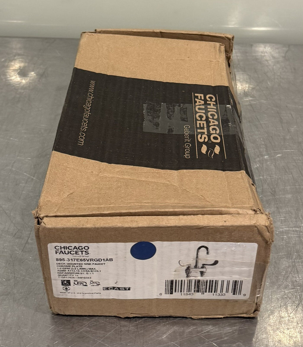 Chicago Faucets 895-317E65VRGD1AB Deck Mount Manual Faucet NEW IN BOX SHIPS FREE