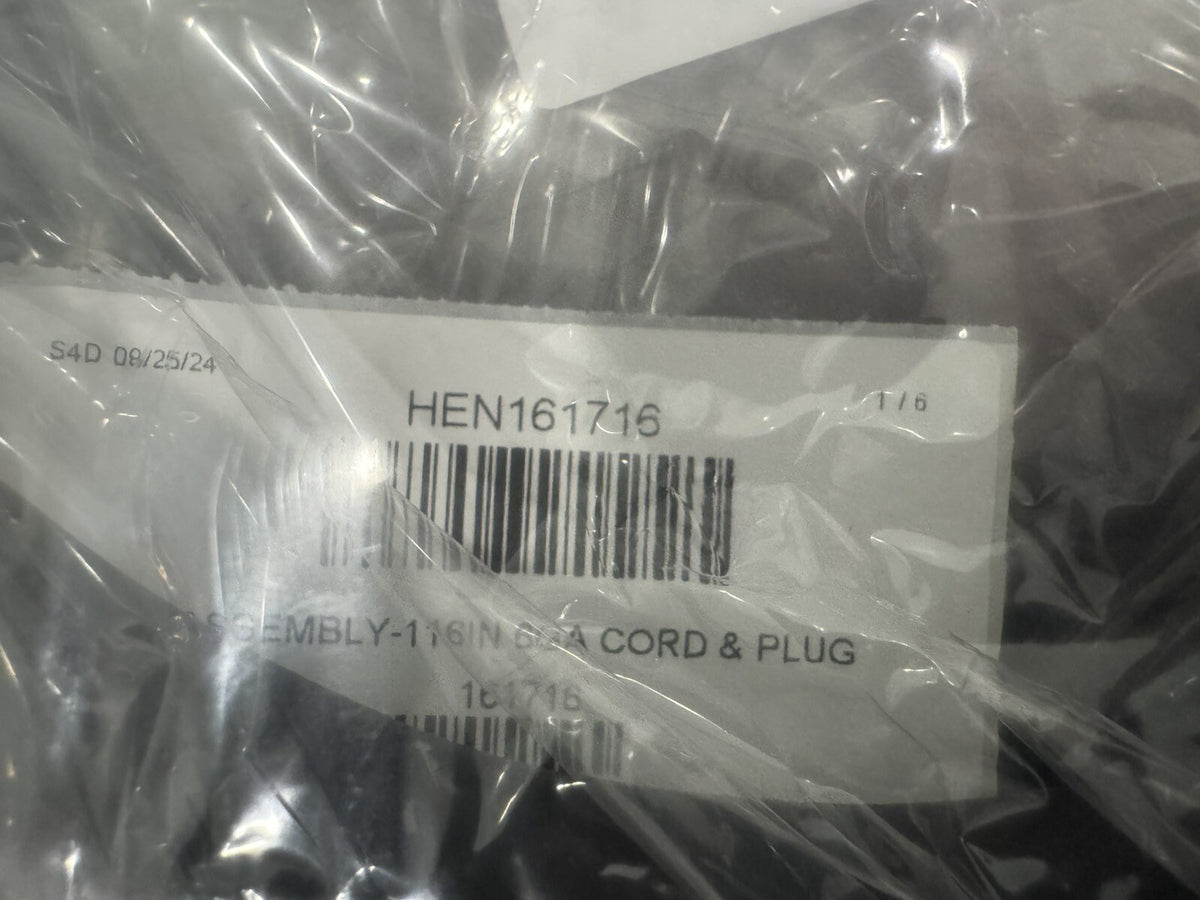 Henny Penny 161716 Cord 116” 6 Gauge Cord & Plug Genuine NEW! FREE SHIPPING!