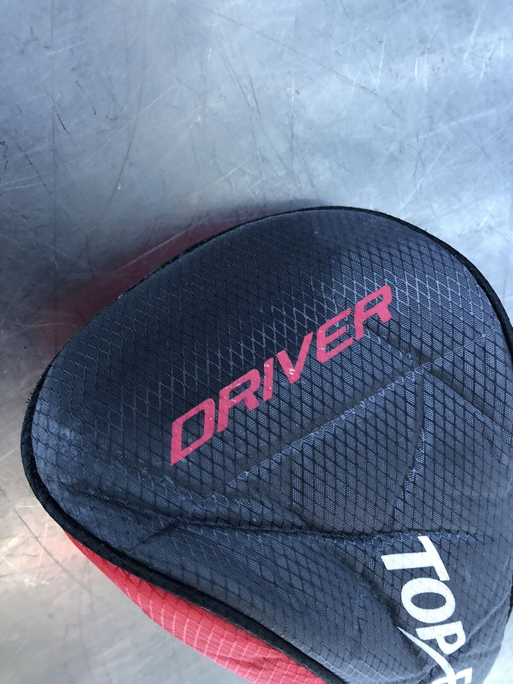 Top Flite Driver Headcover Red & Grey Golf Club Cover NEW! FREE SHIPPING!