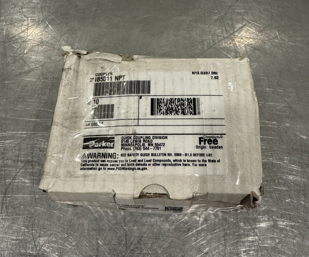 Parker IB5011 NPT Hydraulic Quick Coupling 1/2-14 NPT NEW! FREE SHIPPING!