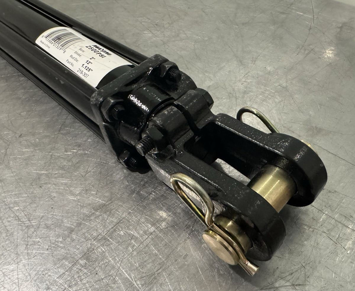 Maxim 218-307 Hydraulic Cylinder 2” Bore 12” Stroke 1.125” Rod NEW! SHIPS FREE!