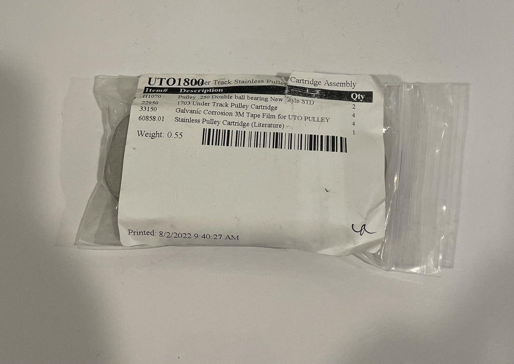 Coverstar UTO1800 Under Track Pulley Cart NEW! FREE SHIPPING!
