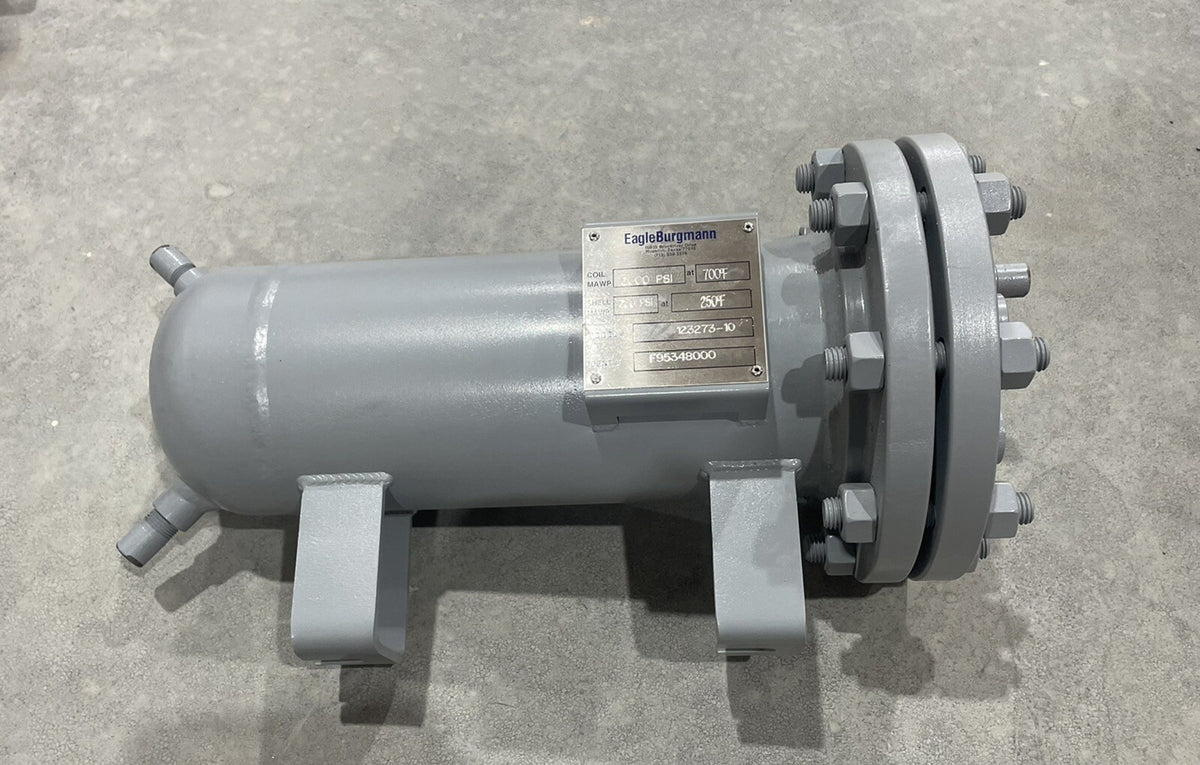 Eagle Burgmann 123273-10 Coil MAWP 2000PSI @ 700F Shell MAWP 230PSI @ 250F NEW!