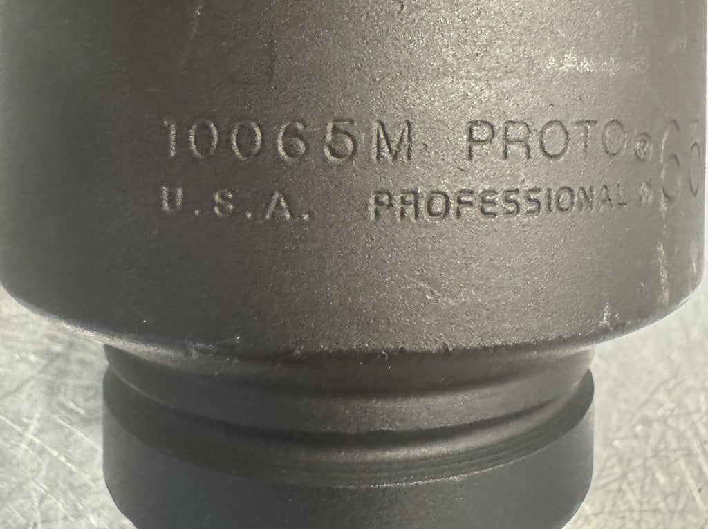 Proto 10065M Imoact Socket 65mm 6 Point 1” Drive NEW! FREE SHIPPING!