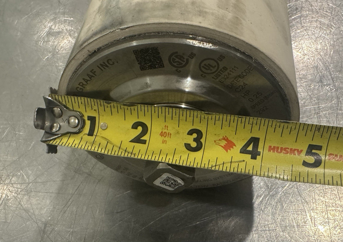 Van Der Graaf TM100B25-425 Drum Motor Roller .58 Amp 460V 3Ph .25 HP NEW!