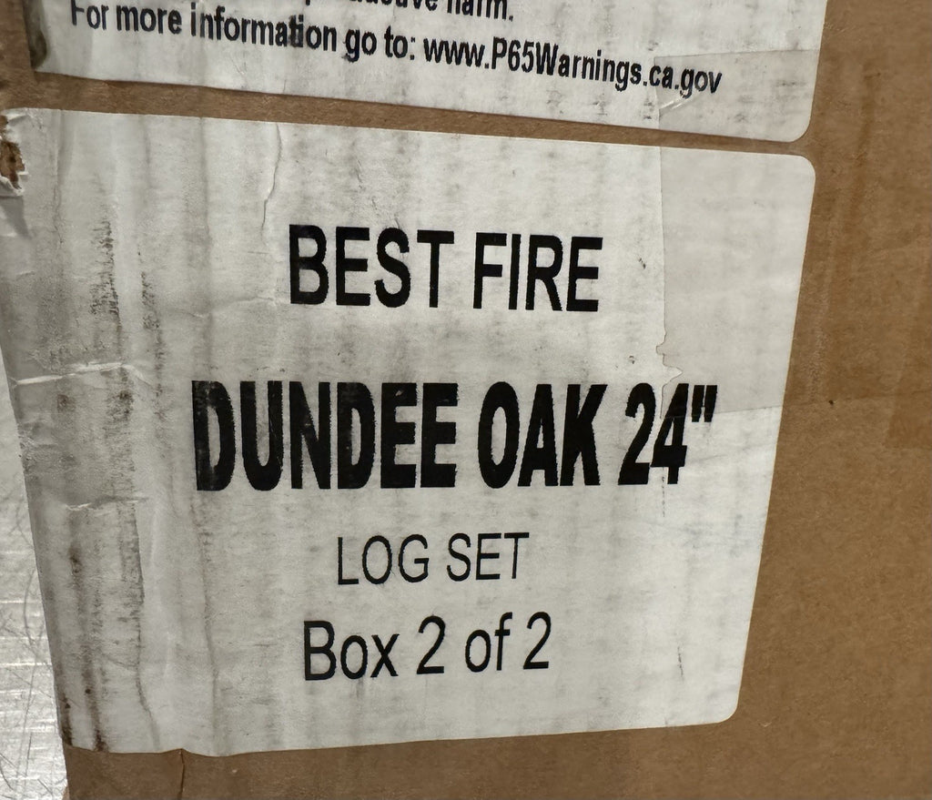 Best Fire Dundee Oak 24” Log Set ONLY! NEW IN BOX! FREE SHIPPING!