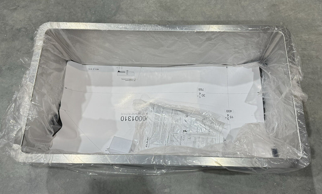 Elkay EFRU311610T Undermount Sink Stainless 16Ga Crosstown 10” Deep Single Bowl
