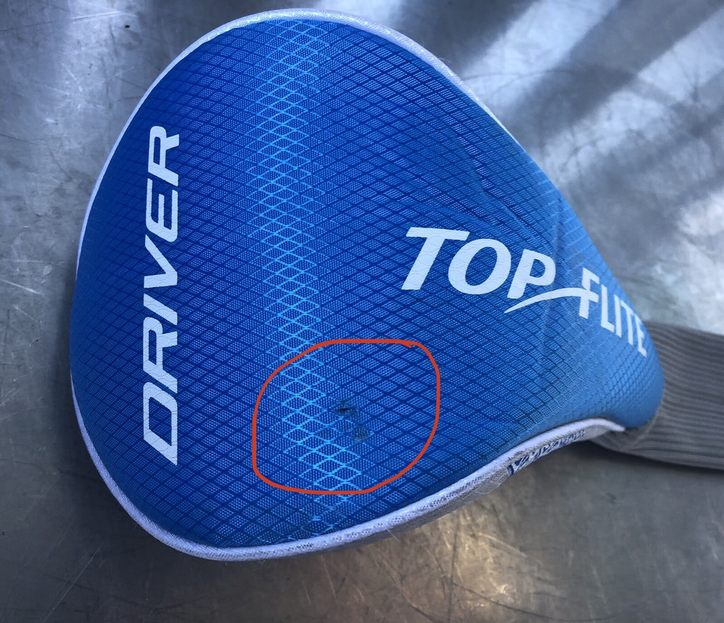 Top Flite Driver HeadCover Blue Grey Golf Club Cover NEW!! FREE SHIPPING!!