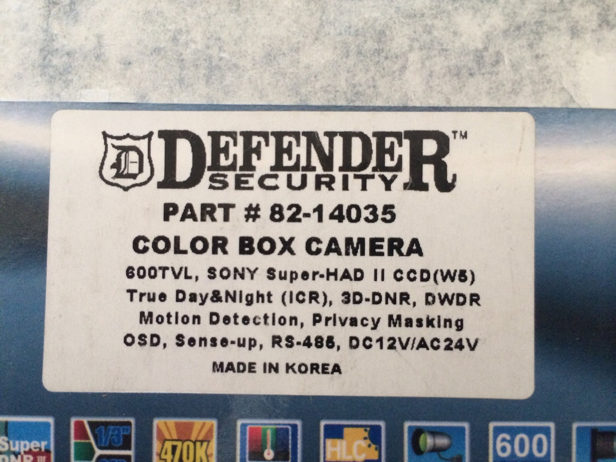 Sony Defender Hi Resolution Security Camera Model# 82-14035 NEW In Original Box