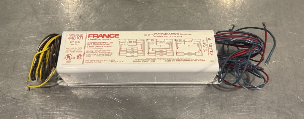 France 448KR Sign Ballast Rapid Start Fluorescent 277V 800 mA NEW IN BOX!