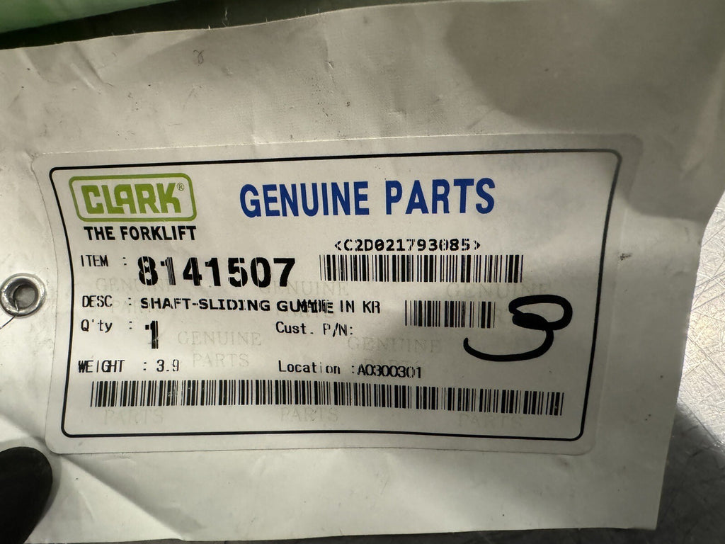 Clark 8141507 Forklift Sliding Guide Shaft 40” Long NEW! FREE SHIPPING!