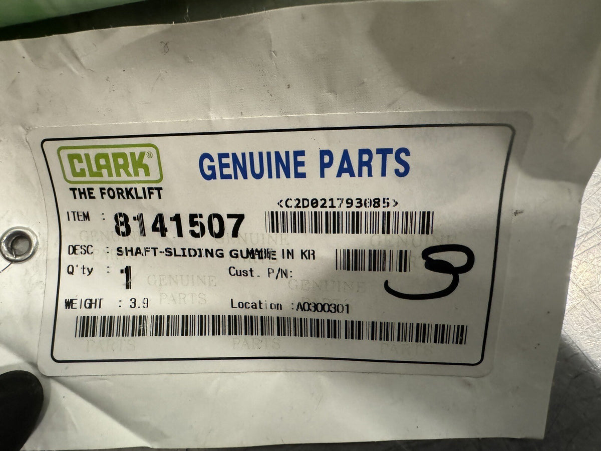 Clark 8141507 Forklift Sliding Guide Shaft 40” Long NEW! FREE SHIPPING!