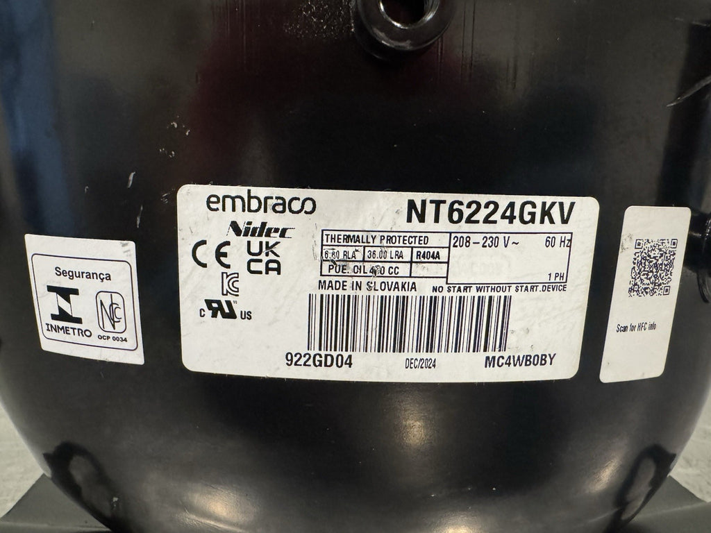 Embraco NT6224GKV Refrigeration Compressor NEW! FREE SHIPPING!