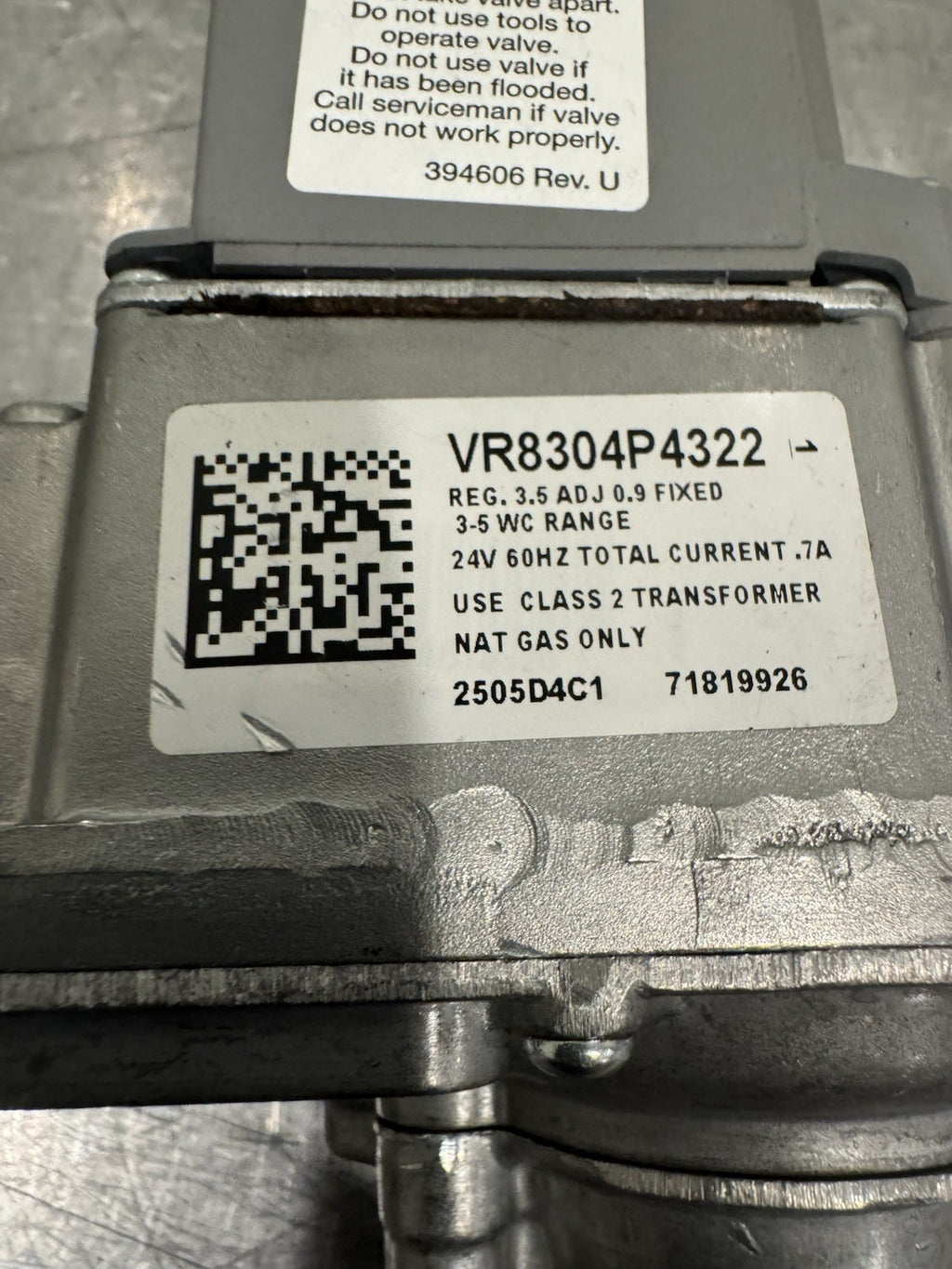 Resideo VR8304P4322 Honeywell Natural Gas Pilot Valve NEW! FREE SHIPPING!