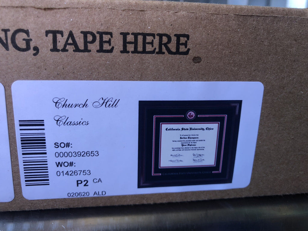 Church Hill Classics 22569495 Cal State Chico Diploma Frame Masterpiece NEW!!