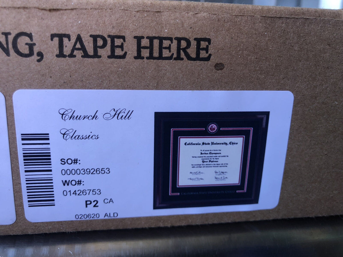 Church Hill Classics 22569495 Cal State Chico Diploma Frame Masterpiece NEW!!