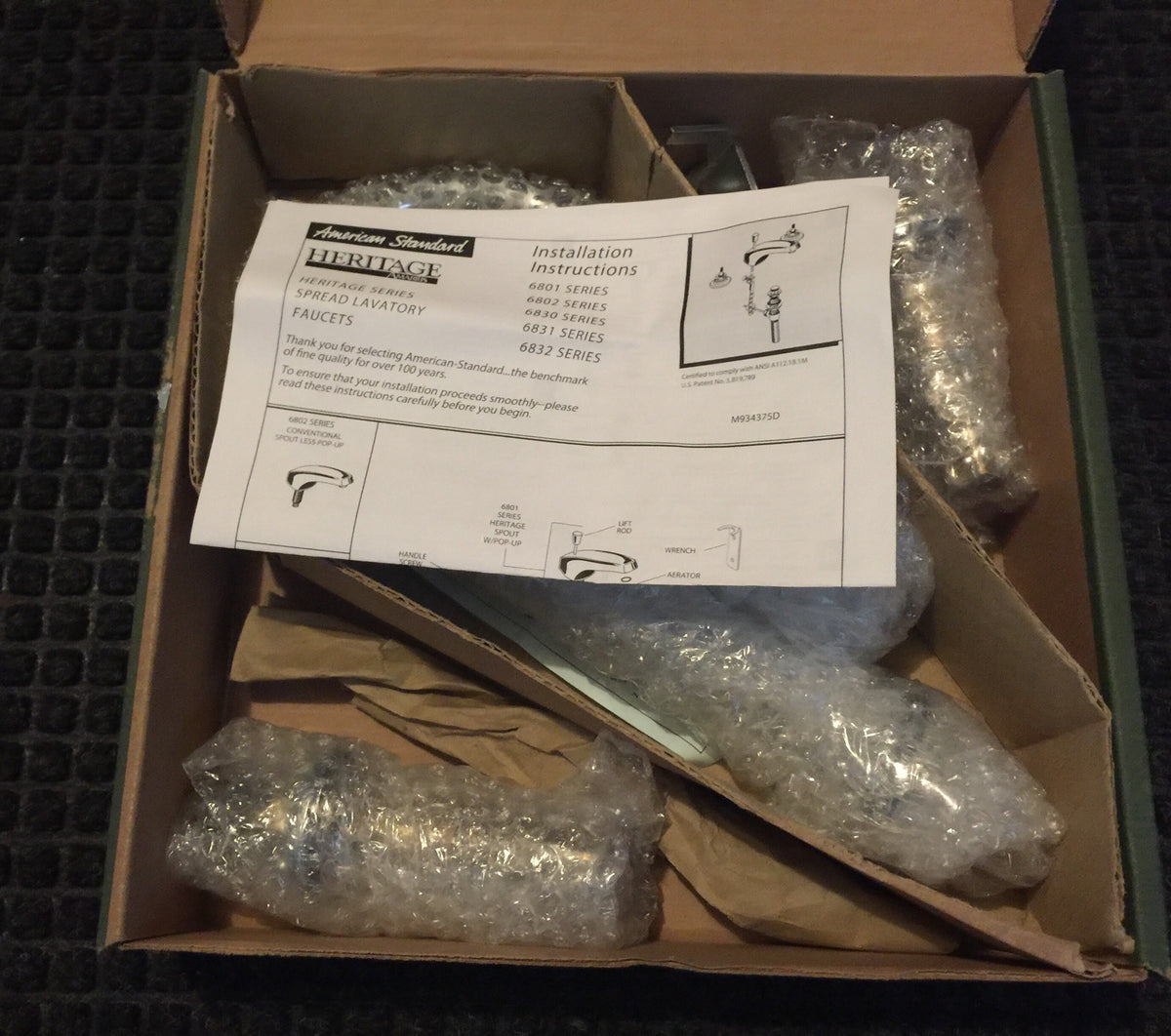 American Standard Heritage Gooseneck Widespread Chrome Faucet 6832000.002