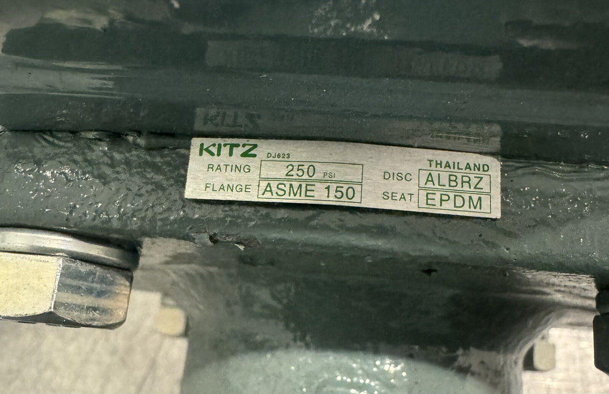 Kitz 6123EG 8" Butterfly Valve 250 PSI ASME 150 EPDM Seat ALBRZ NEW! SHIPS FREE!