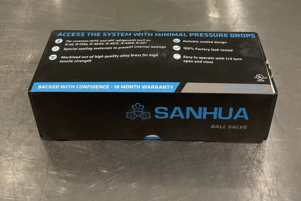 Sanhua BV-17-S-T 2-1/8” ODF Ball Valve W/ Access Port NEW! FREE SHIPPING!