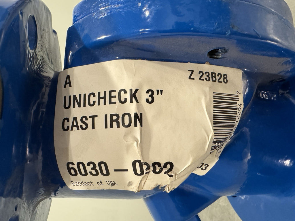 Zoeller 6030-0202 Unicheck 3” Flanged Cast Iron Check Valve NEW! FREE SHIPPING!