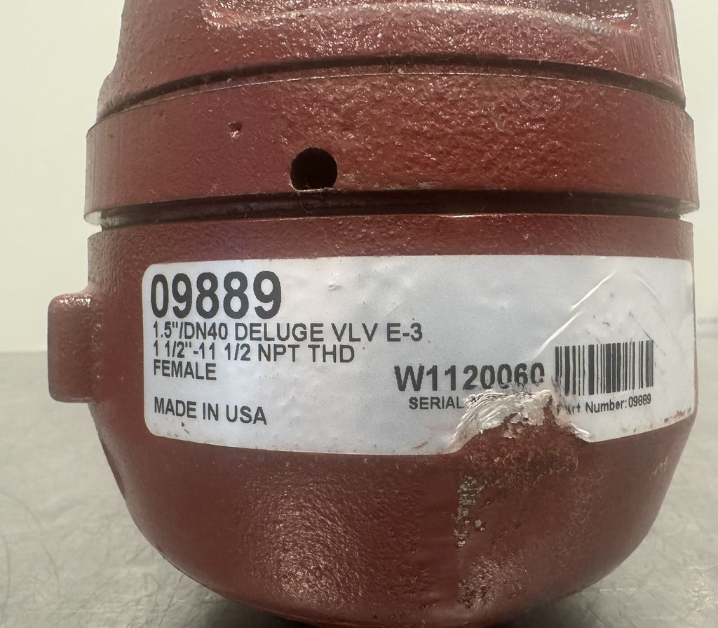 Viking 09889 1.5” E40 Deluge Valve Model E-3 NEW! FREE SHIPPING!